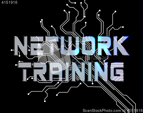 Image of Network Training Represents Global Communications And Computer