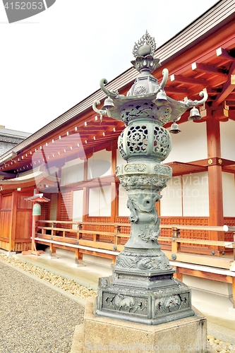 Image of Ornamental metal lantern in Toji temple, Kyoto