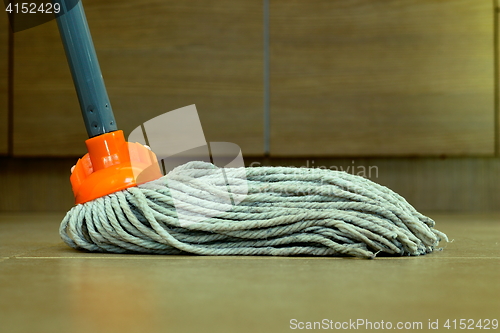 Image of cleaning the floor