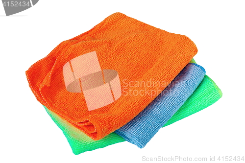Image of isolated stack of three towels