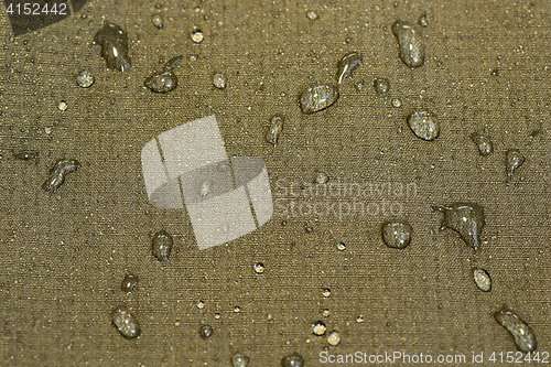 Image of detail of water repellent material