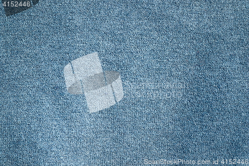 Image of blue corcheted textured material