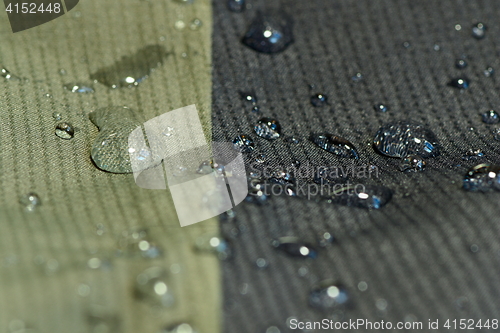 Image of water repel textile material