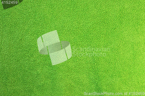 Image of green towel textural surface