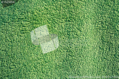 Image of green texture of a towel