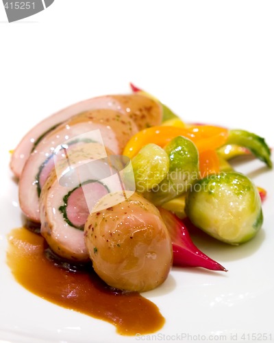Image of Pheasant and Duck with Brussel Sprouts