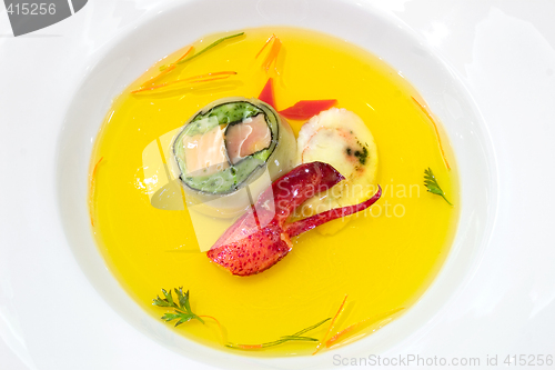 Image of Seafood Broth with Lobster Claw