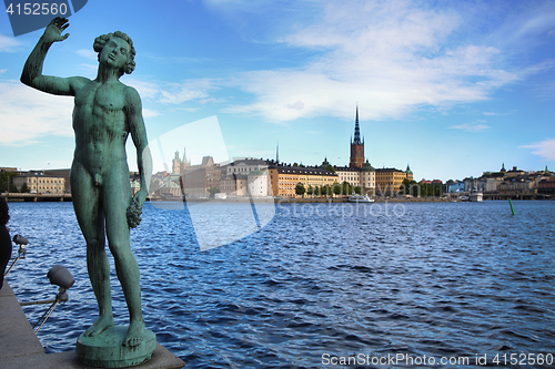 Image of STOCKHOLM, SWEDEN - AUGUST 20, 2016: Song statues near Stockholm