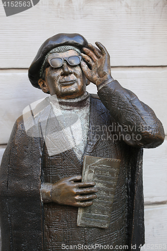 Image of STOCKHOLM, SWEDEN - AUGUST 19, 2016: Evert Taube Monument (1890-