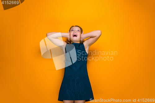 Image of The surprised teen girl