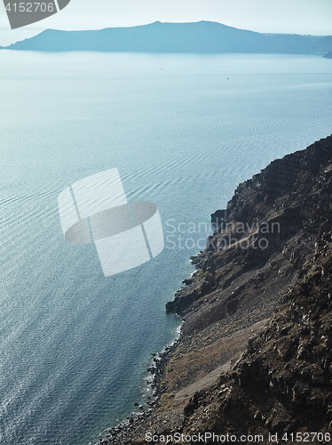 Image of Caldera of Santorini island. Greece