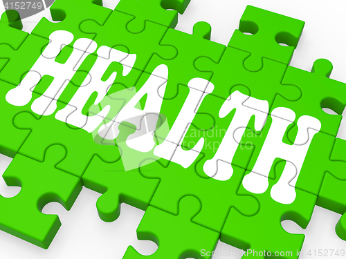 Image of Health Puzzle Shows Medical Care