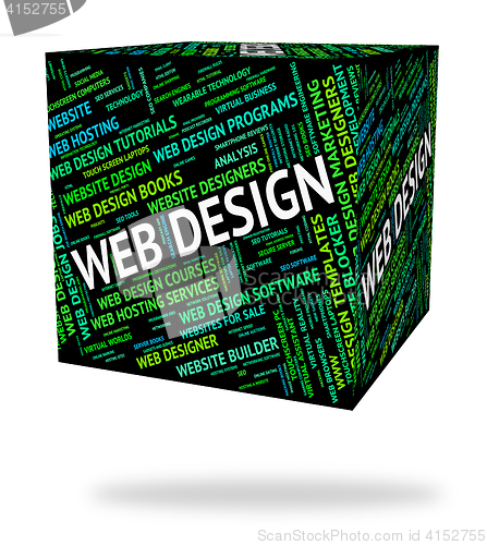 Image of Web Design Represents Word Designers And Websites