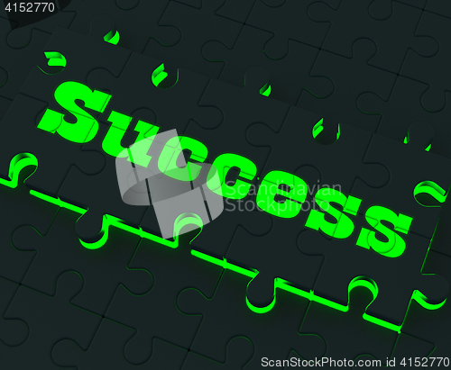 Image of Success Puzzle Showing Successful Strategies