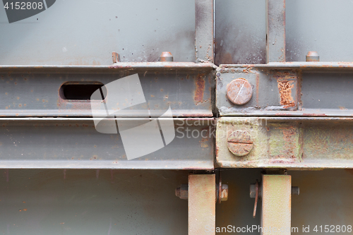 Image of Close up of bridge construction