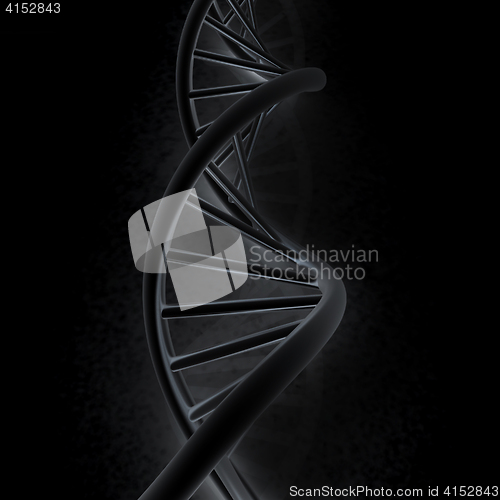 Image of DNA structure model. 3d illustration