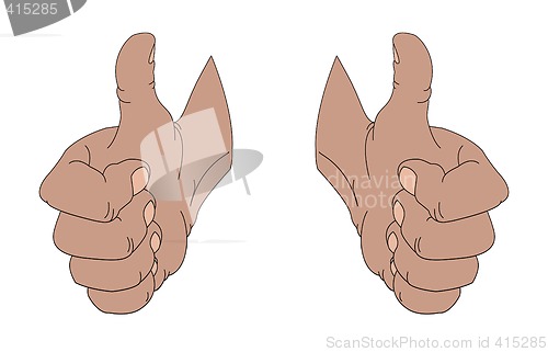 Image of Approving gesture hand