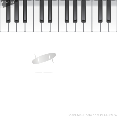 Image of music background with piano keys. illustration