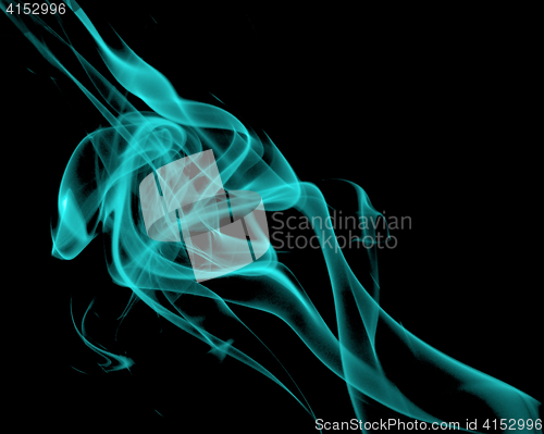 Image of Abstract Turquoise Smoke