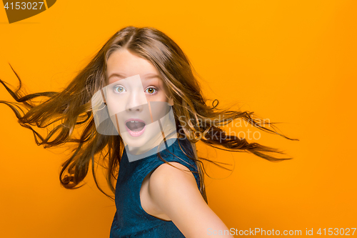 Image of The surprised teen girl