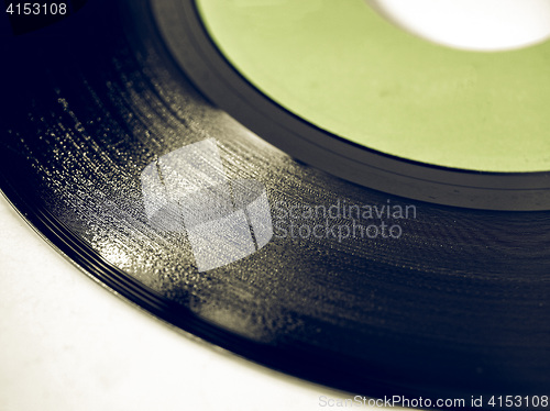 Image of Vintage looking Vinyl record