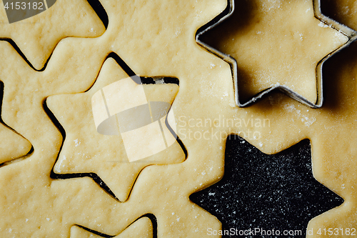 Image of Star cookies made with shortcrust