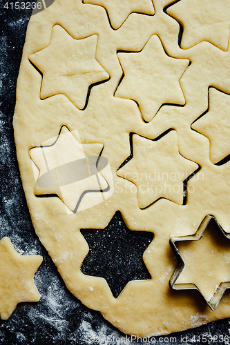 Image of Star cookies made with shortcrust