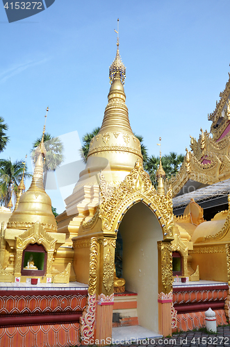 Image of Popular Burmese Temple in Penang, Malaysia