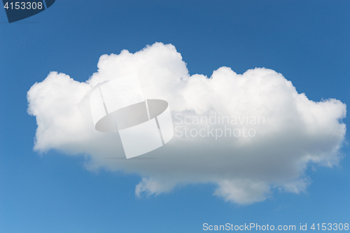 Image of Single fluffy Cumulus cloud