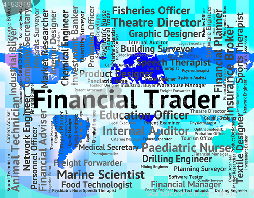 Image of Financial Trader Shows Middleman Money And Exporter
