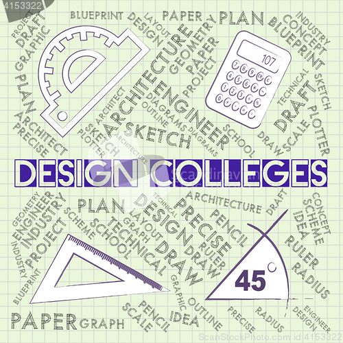 Image of Design Colleges Indicates Development Idea And Designer