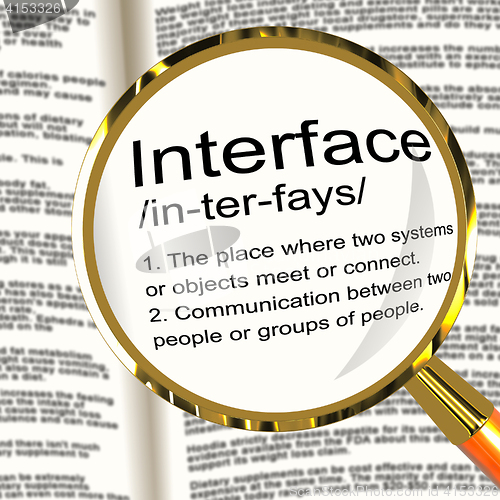 Image of Interface Definition Magnifier Showing Control Connection And In