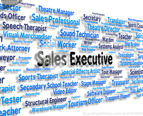 Image of Sales Executive Shows Senior Administrator And Boss