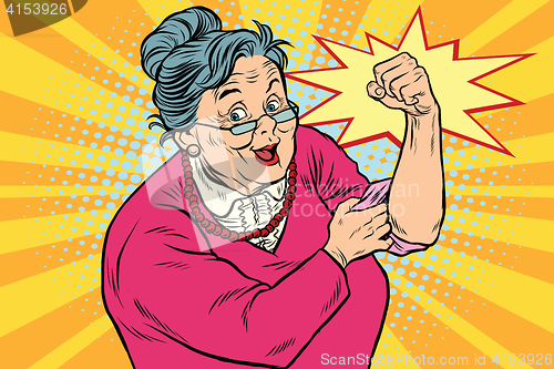 Image of Granny old lady We can do it