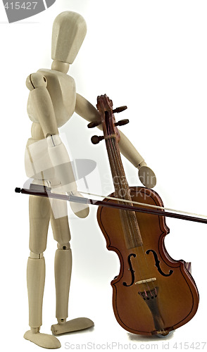 Image of Mannequin and violin