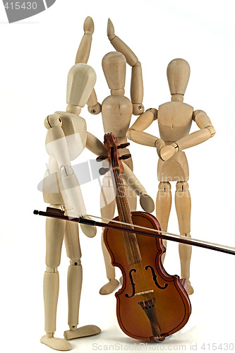 Image of Mannequin and violin