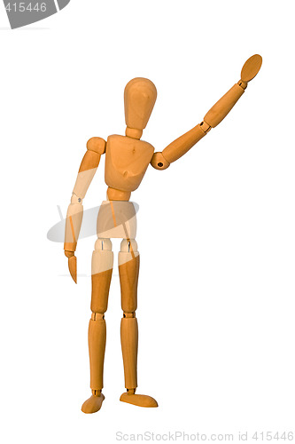Image of Mannequin waving