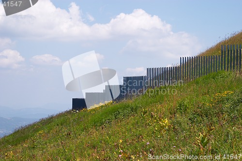 Image of Communication installations on summit of Monte Lesima, Valtrebbia, Italy