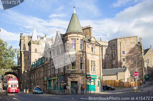 Image of Street view of Edinburgh old town