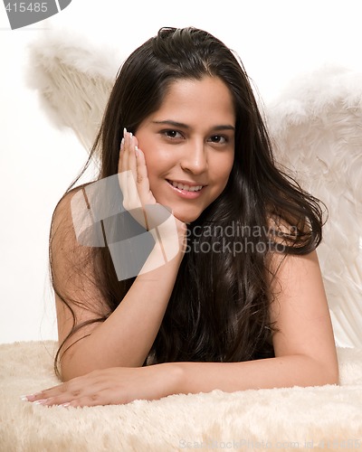 Image of Angelic young woman