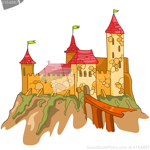 Image of Cartoon illustration Castle