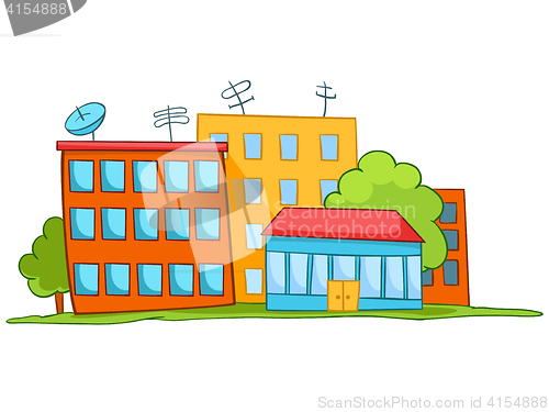 Image of Cartoon illustration House