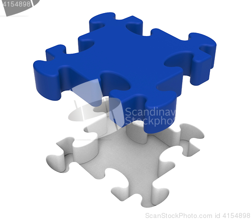 Image of Jigsaw Piece Shows Simple Isolated Challenge