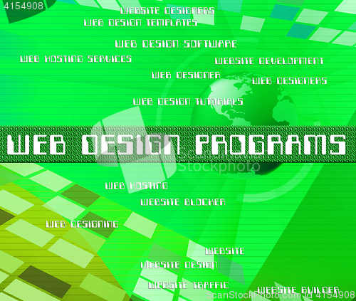 Image of Web Design Programs Shows Software Development And Designers