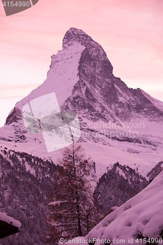 Image of mountain matterhorn zermatt switzerland