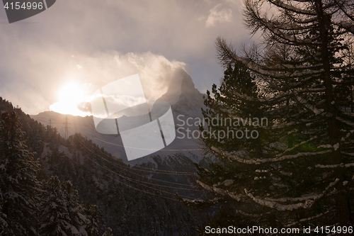 Image of mountain matterhorn zermatt switzerland