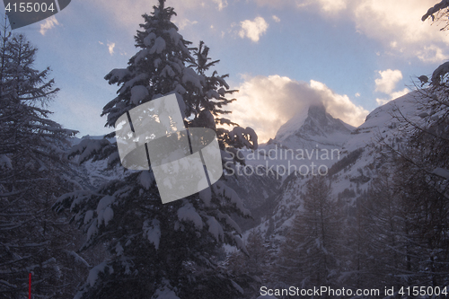 Image of mountain matterhorn zermatt switzerland