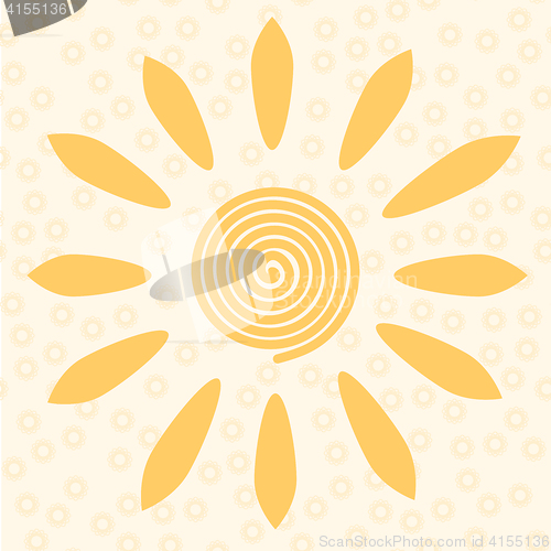 Image of Sun - russian symbol holiday spring Shrovetide