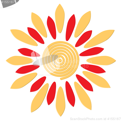 Image of Sun - russian symbol holiday spring Shrovetide