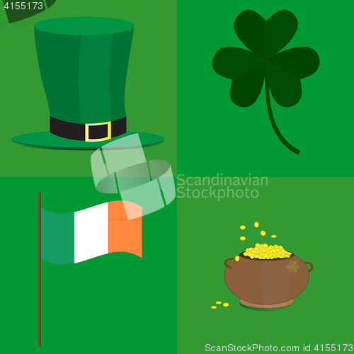 Image of Collage ready for use in St. Patrick thematic